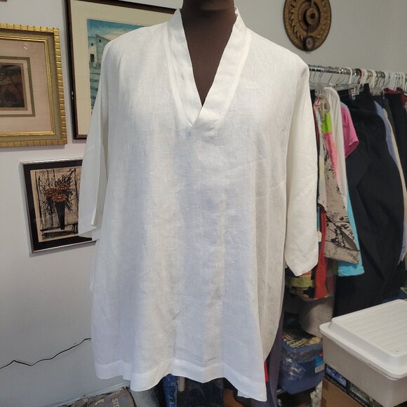 Eskandar European Design 100% Linen Top Size - Picture 3 of 11